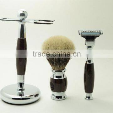 Top Quality Shaving Razors Stand Pure Badger Hair Knots Shaving Brushes Kits