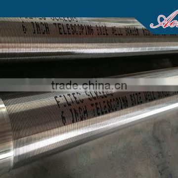 wedge wire screen and stainless filters fro water and oil well,screen filter,johnson screen,tianjin aokai,stainless screen