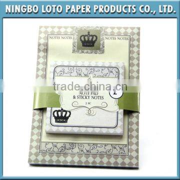 Notepad with Sticky Memo Pad Set