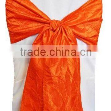 hall decoration chair covers orange wedding chair sash supplier