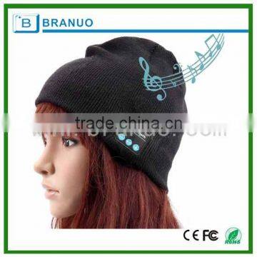 2016 hot selling cold proof bluetooth cap with mic for young