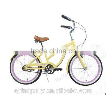 2014 hot sell BC2006 PULLY 20 inch single speed CHEAP Beach cruiser bike