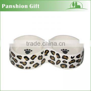 ceramic double pet feeder