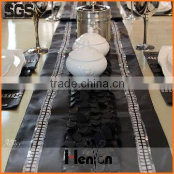 wholesale custom sequin leather table runner