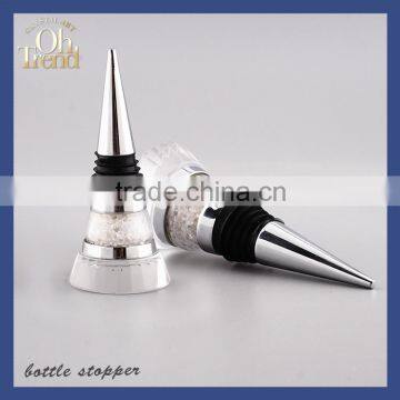 Custom wholesale wine stoppers stainless steel,food grade silicon wine stopper bottle stopper cork,silicone pour wine stopper