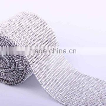 Silver Bling Diamond Mesh Chain Ribbon for Cake Decoration photo-3