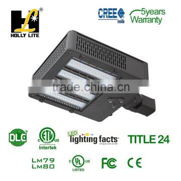 DLC ETL HID shoebox lamp replacement LED sheobox for parking lot