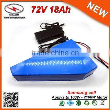 20S6P 18650 Cells 72V Electric Bicycle Deep Cycle Battery 18Ah for Samsung Cell E-Bike Battery