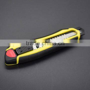 High Quality Double 18mm Blades Co-molded Safety Cutter Knife photo-3