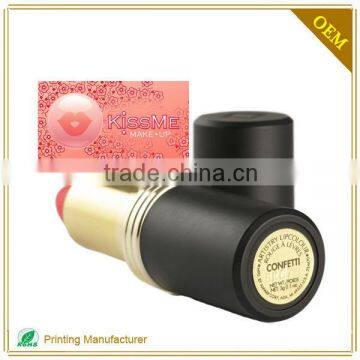 2015 High-end Lipstick Sticker Label Tube Labels Factory