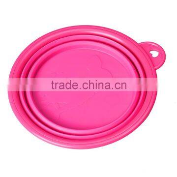 7 Color Available New 2015 Pet Dog Portable Bowl Silicone Collapsible Feeding Water Feeder Travel Dog Bowl photo-5