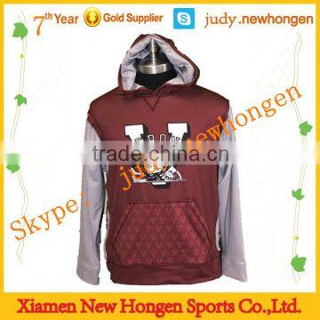 digital print plain 100% polyester hoodies, cheap hoodie for men