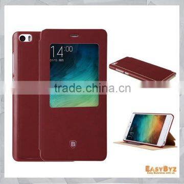 New material !!Flip case leather case for xiaomi mi note