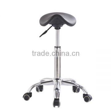 Triumph Boss Caressoft Plus Drafting Stool With Back Cushion / Chrome-finished Adjustable Stool Upholstered photo-5