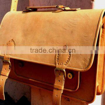 satchel messenger leather bag