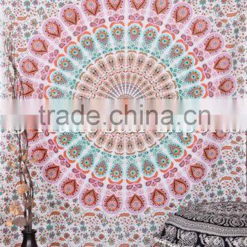 Bohemian Hippie Ethnic Cotton Mandala Wall Art Gypsy Psychedelic Home Decor Tapestry
