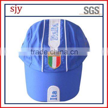 Top quality embroidery waterproof 100% polyester golf cap