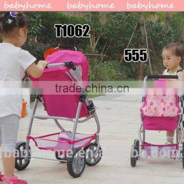 cute colorful baby doll pram stroller baby toy wholesale