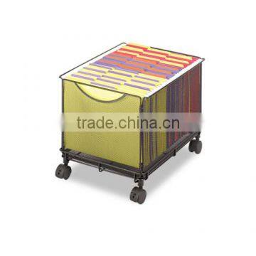 Onyx Mesh Mobile File Cube, 13-1/2w x 16-3/4d x 13h, Black