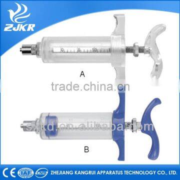 plastic steel syringe for animal