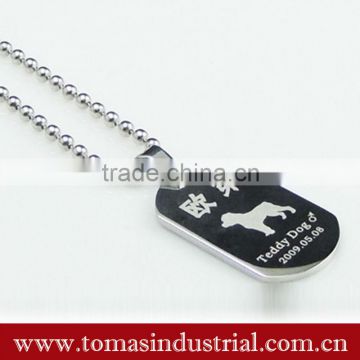 promotional hign quality custom engraved metal dog tags