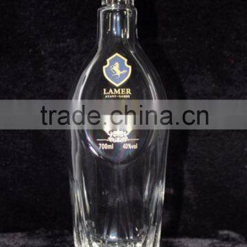 High-end Blue Curacao glass bottle white glass bottle