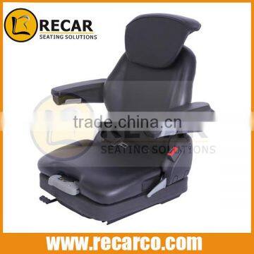 Forklift seat RB7/Grammer top quality black vinyl construction machinery/ forklift seats