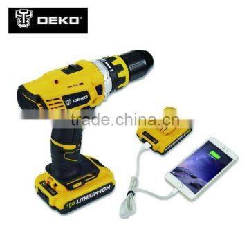 18V DC New Design Mobile Power Supply Lithium Battery Cordless Drill