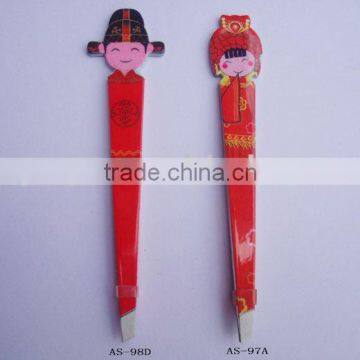 eyebrow tweezer/fashion chinese girl tweezers