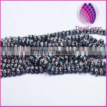 Big Sale Bumpy Lampworked Glass Beads With Flower in Bulk