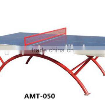 Modern cheap outdoor SMC table top 14mm top thickness Folded portable tennis table