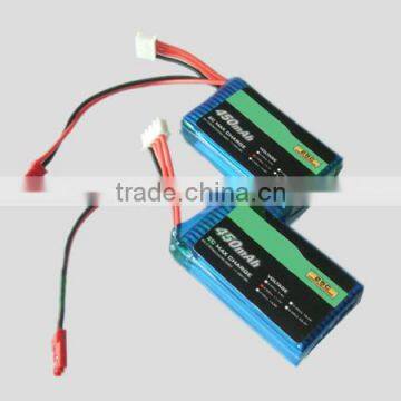 11.1V 25C 450mAh,550mAh,600mAh 3S1P lithium battery for Rc airplane aircraft helicopter