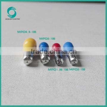 Best quality MPD series insulated bullet cable screw terminal