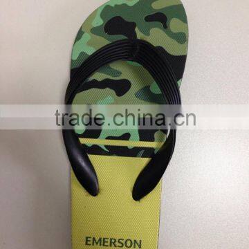 wholesales fashion camoflage series men beach rubber PE slippers