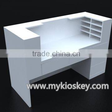 Hot sale wooden cashier counter reception desk