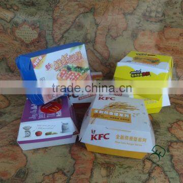 Take Away Cardboard Box for Hamburger