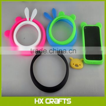 Flexible Elastic Silicone Ring Wristband Hair Rope and Universal Frame Cases