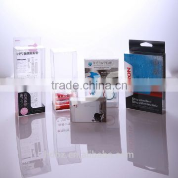 recyclable eco-friendly clear packaging pvc box with fancy logo