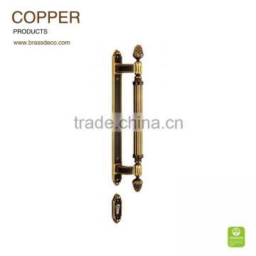 Copper big wooden door shake handshandle