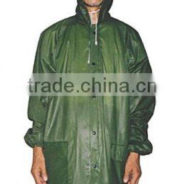 100% pvc raincoat