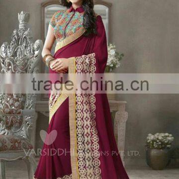 Indian Art Silk Bollywood Sarees Wholesale photo-2