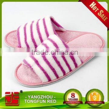 Fashion Coral Fleece Slippers Velvet Open Toe New Design Eva Slippers