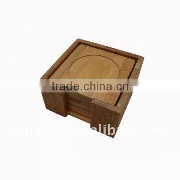 bamboo square coaster set