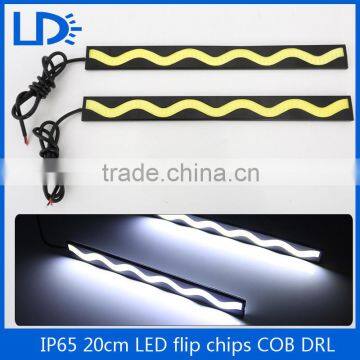 Car accessories daylight led drl cob waterproof white color for all cars