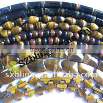 Lowest cost tiger eye loose gemstone beads on sale