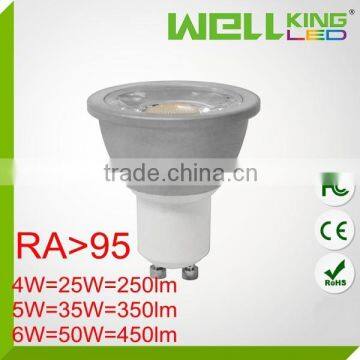 2015 NEW 4W 5W 6W gu10 led spot light RA>95