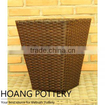 Rattan Wicker Flower Planter Wholesale