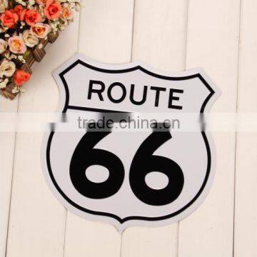 route 66 embossed metal aluminum sign