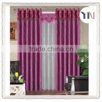 2015 curtain fashion design polyester textile blackout fabric