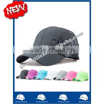 OEM LOGO hot products for 2016 screen printing logo and breathable&waterproof fabric with reflective piping running sports caps